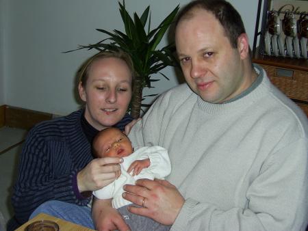 avec mon parrain et tata